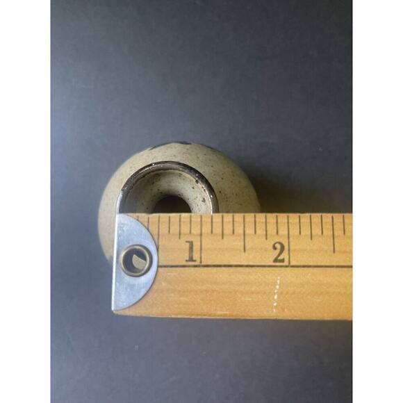 Vintage Studio Pottery Handcrafted Stonewear Speckled Artisan Bud Vase 4.5” - Picture 9 of 9